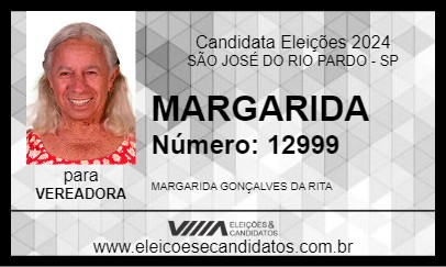 Candidato MARGARIDA 2024 - SÃO JOSÉ DO RIO PARDO - Eleições