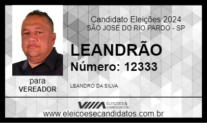 Candidato LEANDRÃO 2024 - SÃO JOSÉ DO RIO PARDO - Eleições