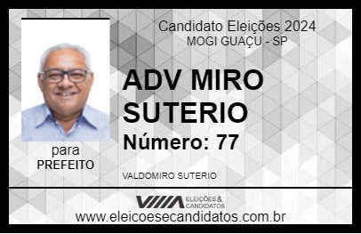 Candidato ADV MIRO SUTERIO 2024 - MOGI GUAÇU - Eleições