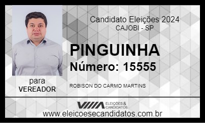 Candidato PINGUINHA 2024 - CAJOBI - Eleições