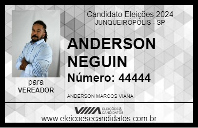 Candidato ANDERSON NEGUIN 2024 - JUNQUEIRÓPOLIS - Eleições