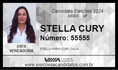 Candidato STELLA CURY 2024 - ASSIS - Eleições