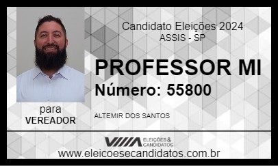 Candidato PROFESSOR MI 2024 - ASSIS - Eleições