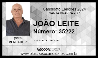 Candidato JOÃO LEITE 2024 - SANTA BRANCA - Eleições