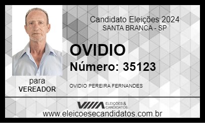 Candidato OVIDIO 2024 - SANTA BRANCA - Eleições