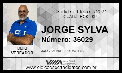 Candidato JORGE SYLVA 2024 - GUARULHOS - Eleições