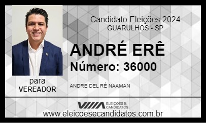 Candidato ANDRÉ ERÊ 2024 - GUARULHOS - Eleições