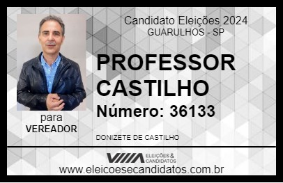 Candidato PROFESSOR CASTILHO 2024 - GUARULHOS - Eleições