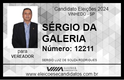 Candidato SÉRGIO DA GALERIA 2024 - VINHEDO - Eleições