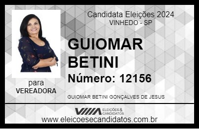 Candidato GUIOMAR BETINI 2024 - VINHEDO - Eleições