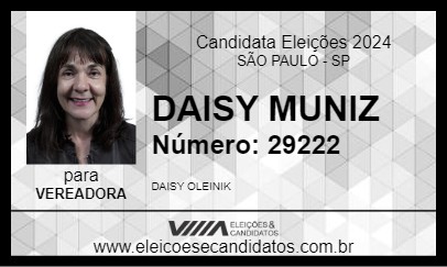 Candidato DAISY MUNIZ 2024 - SÃO PAULO - Eleições