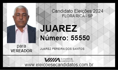 Candidato JUAREZ 2024 - FLORA RICA - Eleições