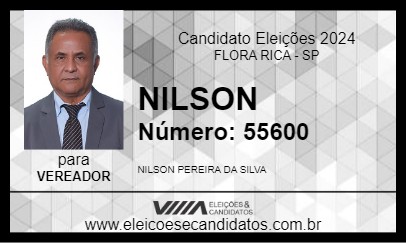 Candidato NILSON 2024 - FLORA RICA - Eleições