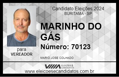 Candidato MARINHO DO GÁS 2024 - BURITAMA - Eleições