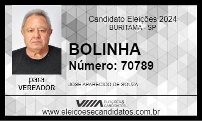 Candidato BOLINHA 2024 - BURITAMA - Eleições