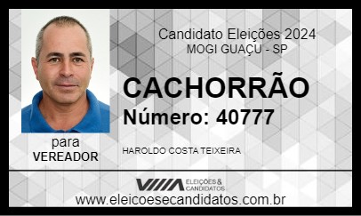 Candidato CACHORRÃO 2024 - MOGI GUAÇU - Eleições