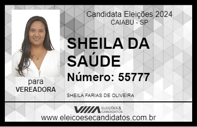 Candidato SHEILA DA SAÚDE 2024 - CAIABU - Eleições