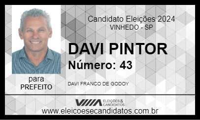 Candidato DAVI PINTOR 2024 - VINHEDO - Eleições