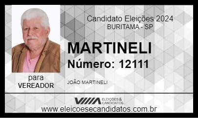 Candidato MARTINELI 2024 - BURITAMA - Eleições