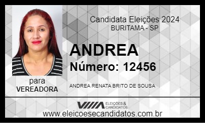 Candidato ANDREA  2024 - BURITAMA - Eleições