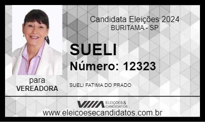 Candidato SUELI 2024 - BURITAMA - Eleições