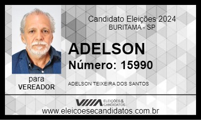 Candidato ADELSON 2024 - BURITAMA - Eleições