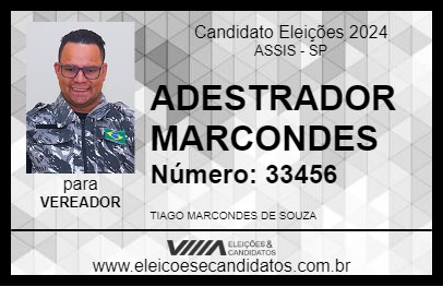 Candidato ADESTRADOR MARCONDES 2024 - ASSIS - Eleições