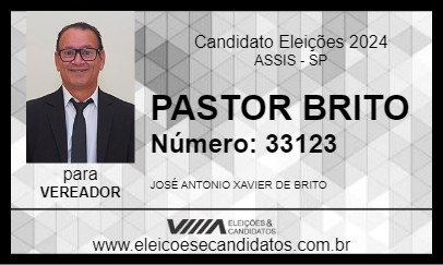 Candidato PASTOR BRITO 2024 - ASSIS - Eleições