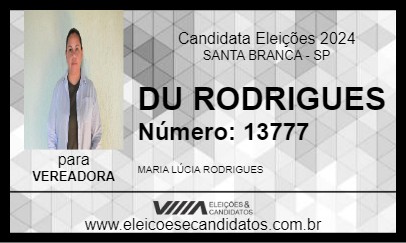 Candidato DU RODRIGUES 2024 - SANTA BRANCA - Eleições