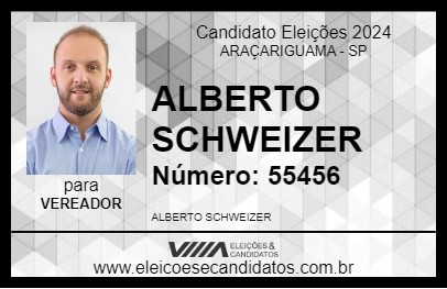 Candidato ALBERTO SCHWEIZER 2024 - ARAÇARIGUAMA - Eleições