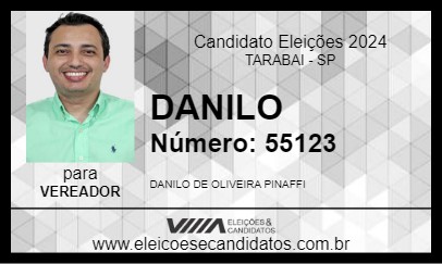 Candidato DANILO 2024 - TARABAI - Eleições