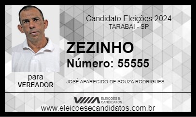 Candidato ZEZINHO 2024 - TARABAI - Eleições