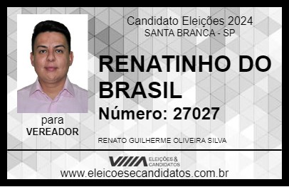 Candidato RENATINHO DO BRASIL 2024 - SANTA BRANCA - Eleições