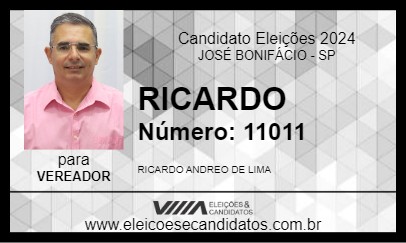 Candidato RICARDO 2024 - JOSÉ BONIFÁCIO - Eleições