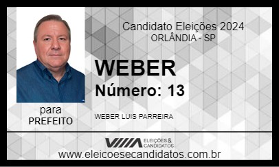 Candidato WEBER 2024 - ORLÂNDIA - Eleições