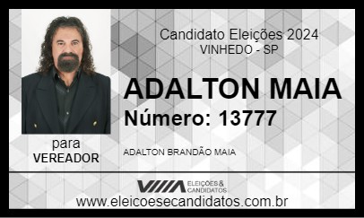 Candidato ADALTON MAIA 2024 - VINHEDO - Eleições