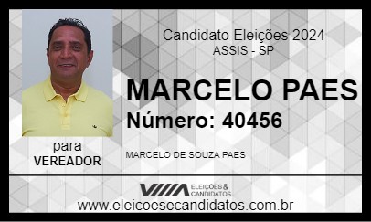 Candidato MARCELO PAES 2024 - ASSIS - Eleições