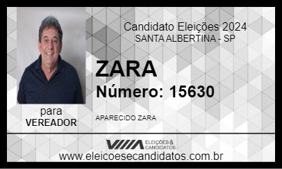 Candidato ZARA 2024 - SANTA ALBERTINA - Eleições