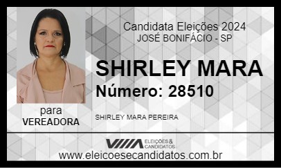 Candidato SHIRLEY MARA 2024 - JOSÉ BONIFÁCIO - Eleições