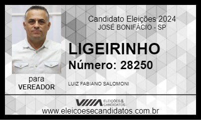 Candidato LIGEIRINHO 2024 - JOSÉ BONIFÁCIO - Eleições