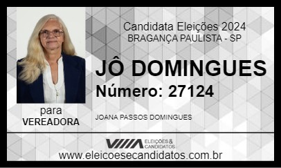 Candidato JÔ DOMINGUES 2024 - BRAGANÇA PAULISTA - Eleições