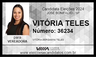 Candidato VITÓRIA TELES 2024 - JOSÉ BONIFÁCIO - Eleições