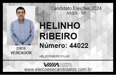 Candidato HELINHO RIBEIRO 2024 - ASSIS - Eleições