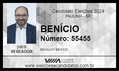 Candidato BENÍCIO 2024 - PAULÍNIA - Eleições