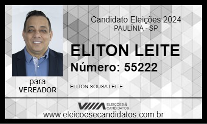 Candidato ELITON LEITE 2024 - PAULÍNIA - Eleições