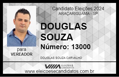 Candidato DOUGLAS SOUZA 2024 - ARAÇARIGUAMA - Eleições