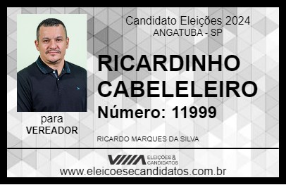 Candidato RICARDINHO CABELELEIRO 2024 - ANGATUBA - Eleições