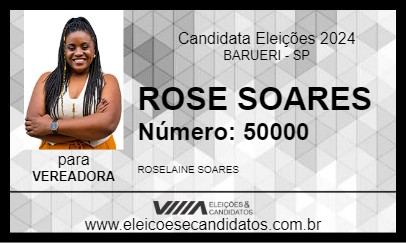 Candidato ROSE SOARES 2024 - BARUERI - Eleições