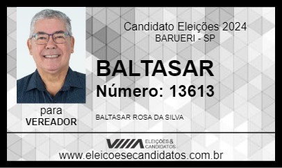 Candidato BALTASAR 2024 - BARUERI - Eleições