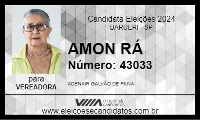 Candidato AMON RÁ 2024 - BARUERI - Eleições